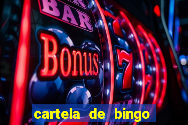 cartela de bingo cha de panela